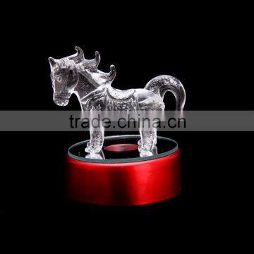 2016 wholesale chinese zodiac animal horse figurines statue crystal gift craft for sale figurine furniture