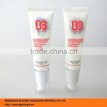 plastic material and BB cream use bottle with pump cap