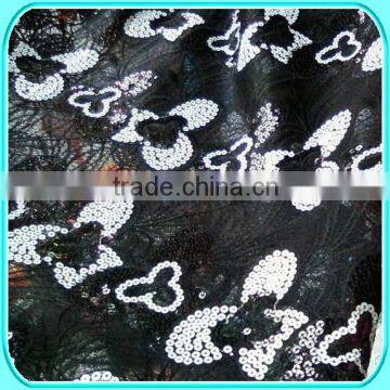 SILVER SEQUIN FABRIC