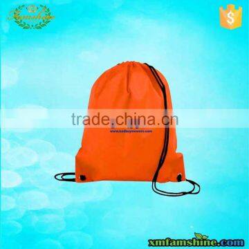 reusable polyester shopping drawstring bag