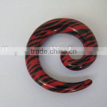 Red Zebra Spiral Jewelry