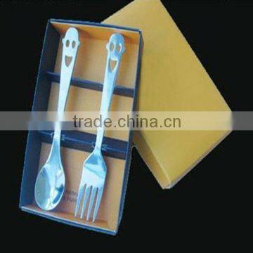 Stainless steel steak knife and fork cutlery set flatware sets