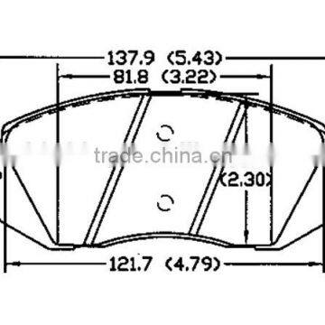 best brake pads to buy D1295 58101-1DA00 for Hyundai Kia brake pads front