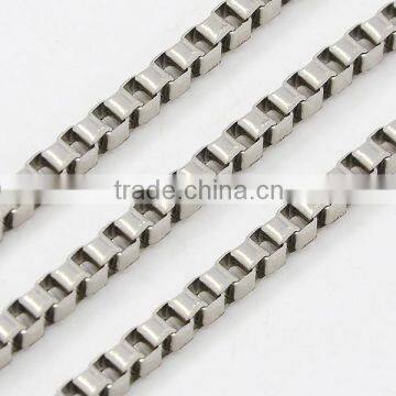 316 Stainless Steel Box Chains for Chain Necklace Making(CHS-K001-34B)