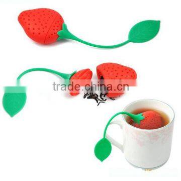 rose shape silicone tea bag