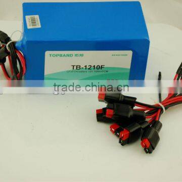 12v 10Ah lithium ion battery for energy storage/emergency equipment/medical/light