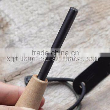 fire starter ferrocerium rob kit flint with wooden handle and striker outdoors survival multifunctional tools
