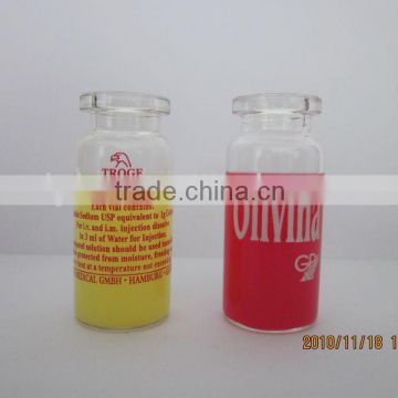 printing word glass bottle