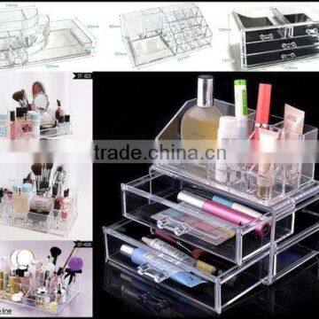 Cosmetic Organizer cabinet clear Acrylic Makeup case drawers.lipstick holder box