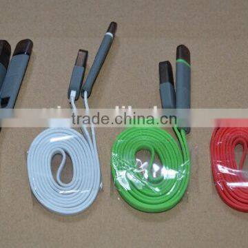 2 in1 usb cable usb data cable for iphone/samsung