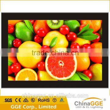 Low attenaution wall mount led illuminated restaurant menu board