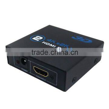 HD MI 2.0 Splitter 4K 1080P port H DMI Splitter 1 in 2 0ut Audio Video Converter Support HDCP 3D with 5V Power adpter