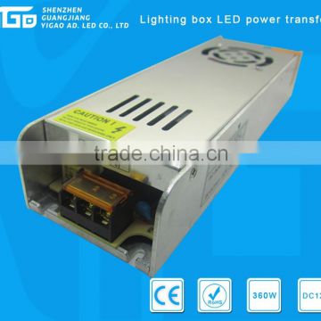 power transformer LED 360w for lighting box in advertising use