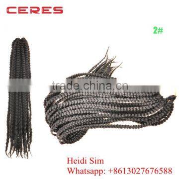 100% Japanese Fiber Factory Price Jumbo Box Braid Crochet Braids With Synthetic Hair Crochet Braid Hair photo-3