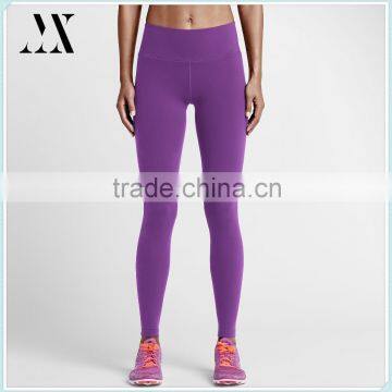 Fitted Design Wide Waistband Polyester/Spandex Training Tight Pants