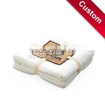 Plain white tea towels for printing cotton material