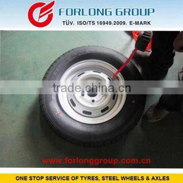 TRAZANO GOODRIDE WESTLAKE brand ECE and TUV certificate 165R13C8 5X112 tire and rim for trailer