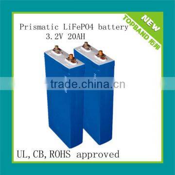 Newest 3.2v 20ah lithium ion battery cell for promotion TB-3220F