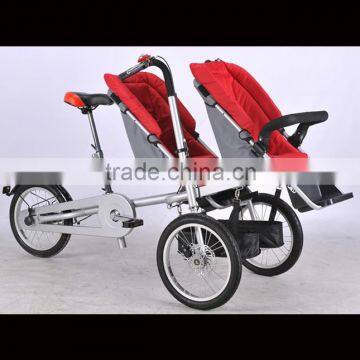 Baby Products 2015 New Products Kids Trailer Mother and Baby Bike Stroller Baby Pram 3 Wheel Baby Stroller photo-4