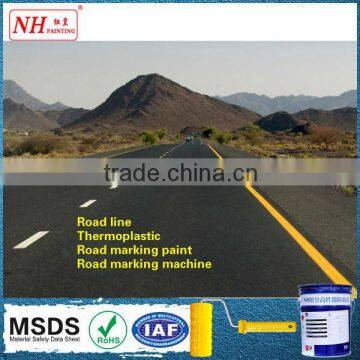 White reflective luminescent road marking paint