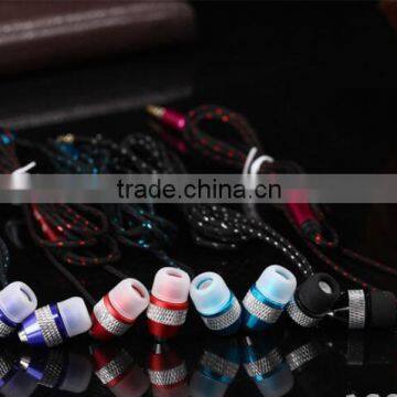 2016 Metal Earphone with Microphone, Handsfree Earbuds for Samsung, Mobile MP3 Eerphone