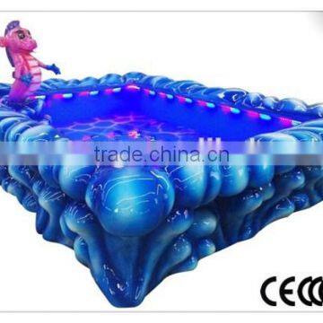 Indoor Lotus Pond Kids Magnetic Fishing Game Machine for 14 Kids Together photo-3