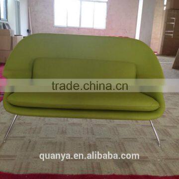 Fashionable Fiberglass Frame Upholstery Nice Fabric Womb Sofa photo-4