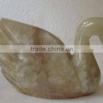 Onyx Swan Figurines in low price