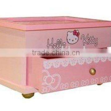 MDF jewelry box toy cosmetic box pretend play for children