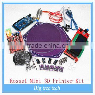 Kossel Mini 3D Printer Kit Borosilicate glass+ Kossel HeatBed+LCD12864+Ramps1.4+Mega 2560+DRV 8825+Nema17 stepper motor+Dvr8825