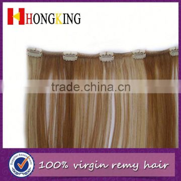 Curly Black Clip In Hair Extensions from CHINA