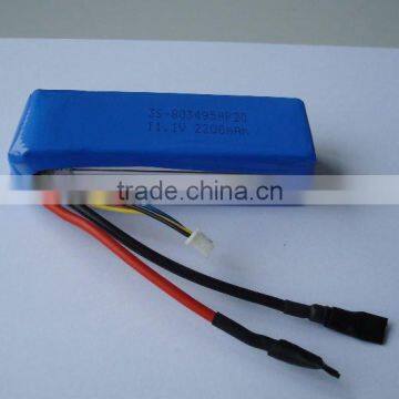 Rechargeable 20C High Rate Racing Car Batteries 11.1v 2200mAh Remote Control Airplane Battery Pack