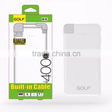 2016 Ultra-slim 6mm Credit Card Size Super Slim Credit Card Business Card Built-in Cable Portable Power Bank 4000mAh photo-5