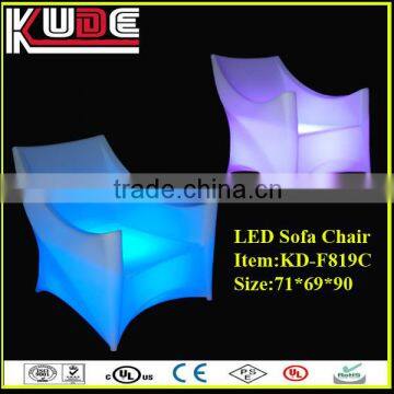 Multi-color illuminated led furniture led bar chair/led sofa char