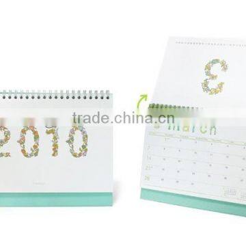 Eco-friendly green color calendar stand