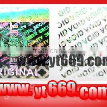 3d void hologram sticker label