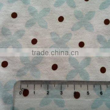 knit custom design printed cotton fabric