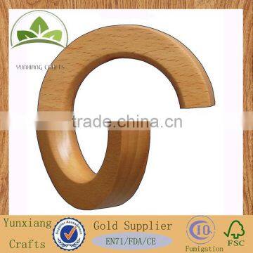 wooden scarf display hanger ring