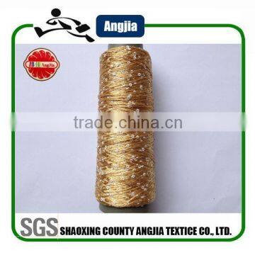 fancy sequin knitting yarn 100% polyester sequin yarn by cone