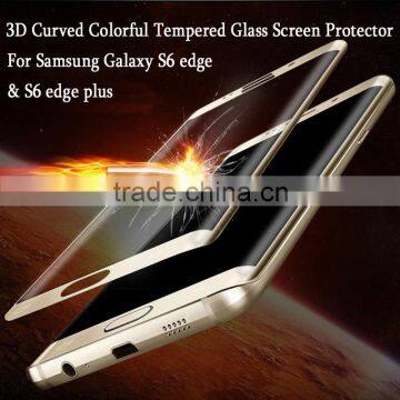 factory wholesale full cover remove air bubbles 9h full protect tempered screen protector for samsung s7 edge