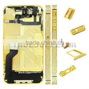 Diamond Assembly Housing Middle Plate Faceplates for Apple iPhone 4S