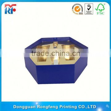 cosmetic box packaging with pvc tray