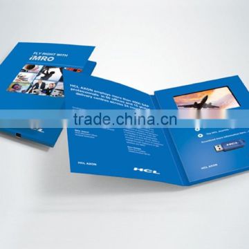 advertising 7 inch lcd screen video booklet