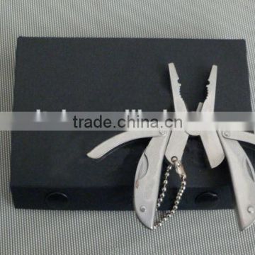 OEM mini folding multi-Function knife pliers keychain gift UD06043