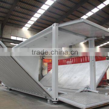 20ft Prefab showcase container with hydraulic