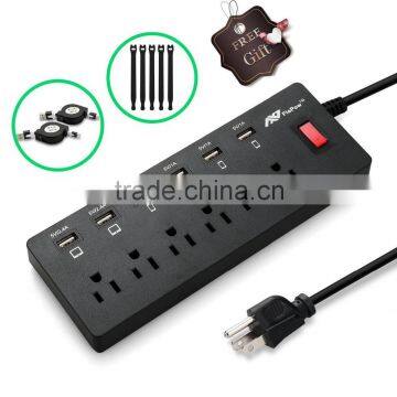 Portable 6 Ports USB Power Adapter multi usb charger