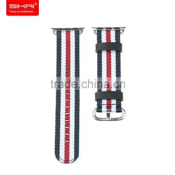 Luxury Woven Nylon Watch Band For Apple Watch Loop For Iwatch Smart Watch 38mm 42mm photo-6