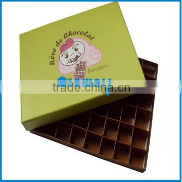 2014 Cardboard chocolate box in China