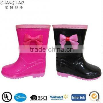 2014 girls rain boots cheap kids PVC rain boots wholesale