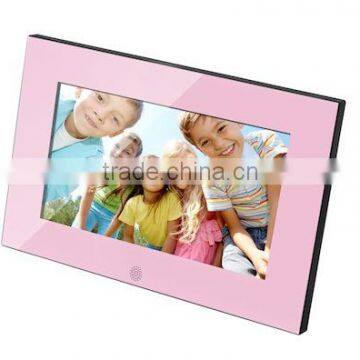 Digital Photo Frame With Clock With 7inch Shine Piano ABS Frame photo-3
